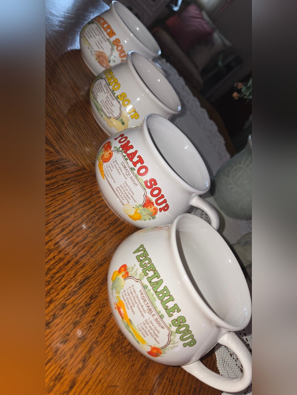 1970s Dat'l Do-It, Inc Soup Bowl Mugs